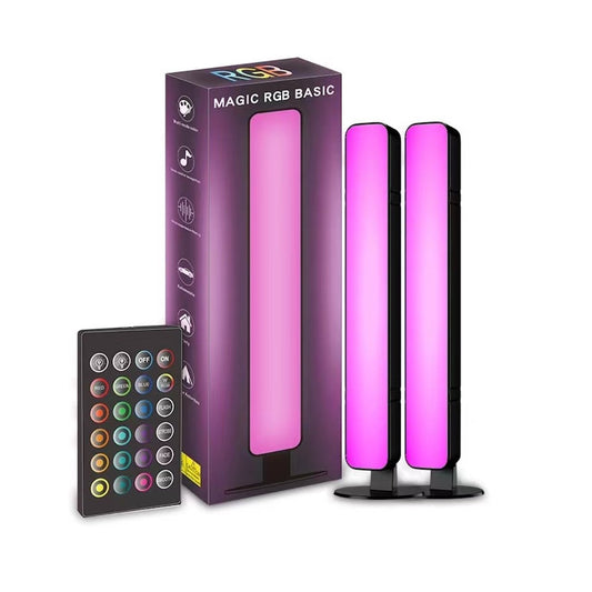 2-pack RGB Skrivbordslampor med Musiksynk och Fjärr