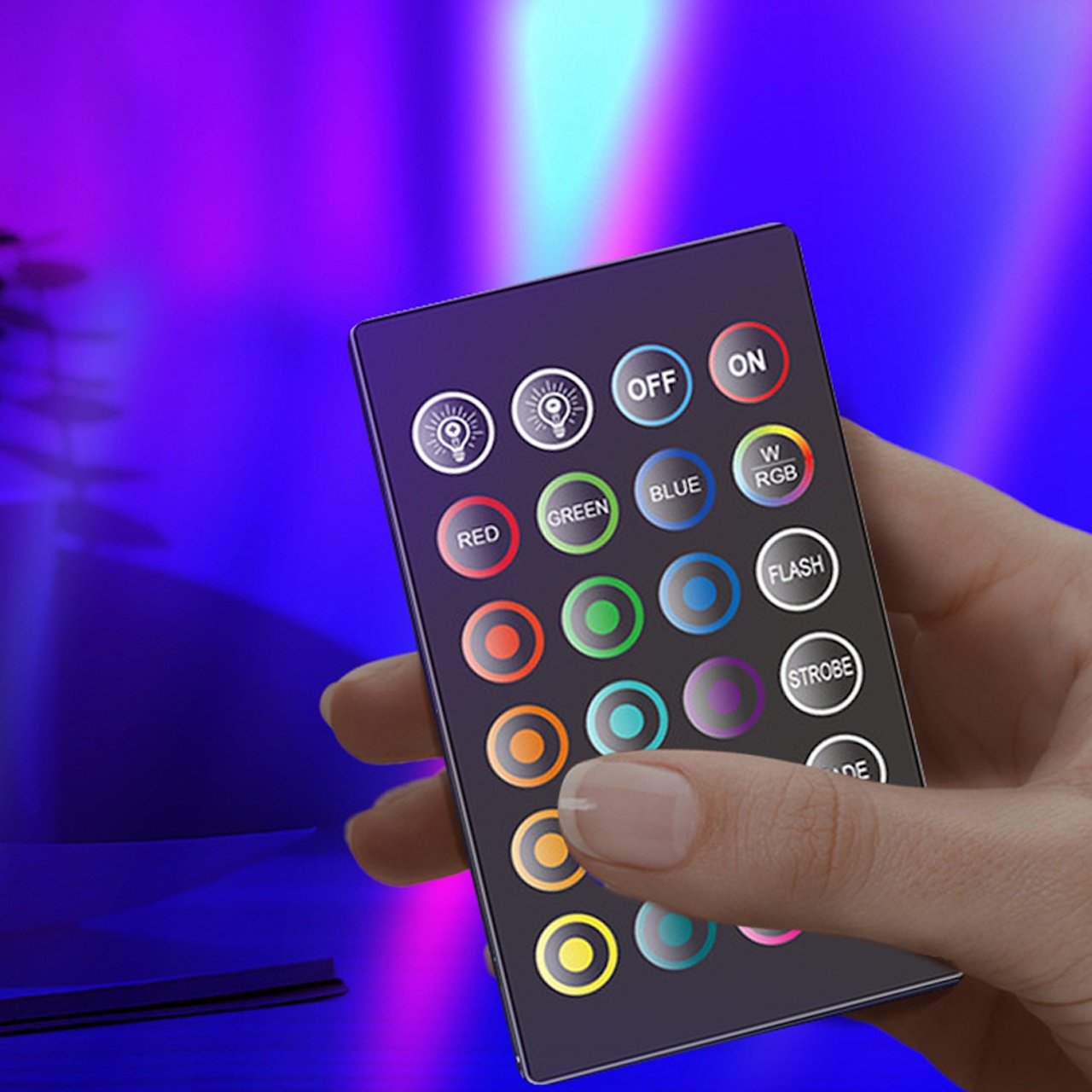 2-pack RGB Skrivbordslampor med Musiksynk och Fjärr