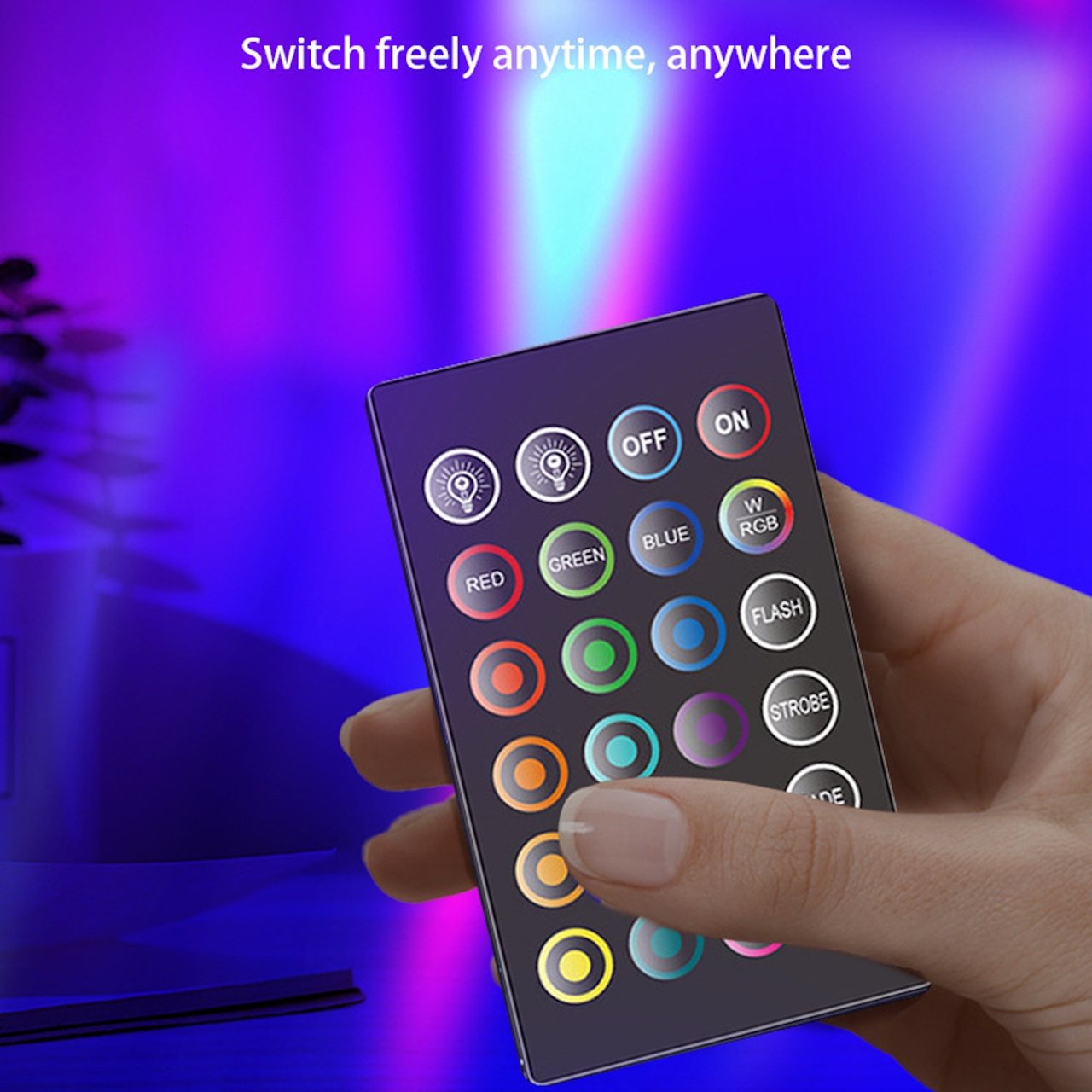 2-pack RGB Skrivbordslampor med Musiksynk och Fjärr