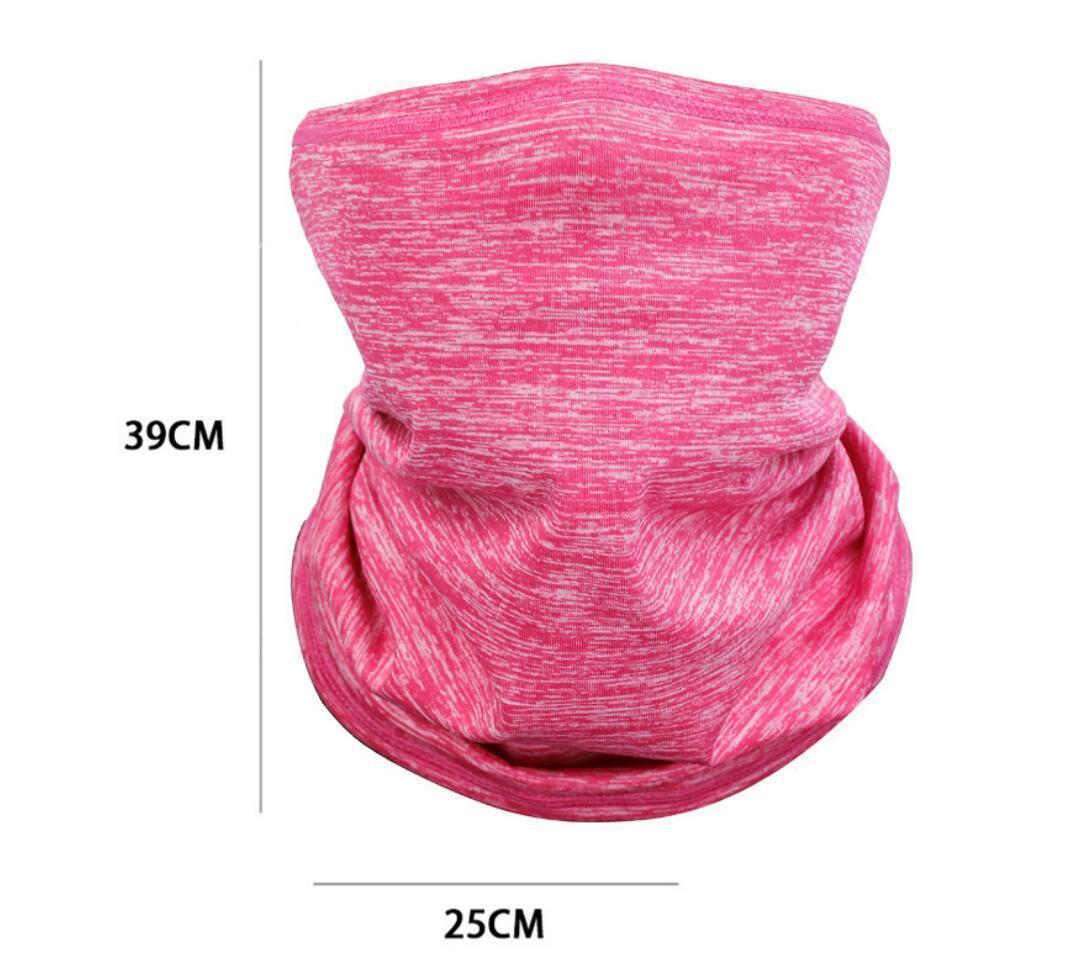 2 x Multifunktionell Bandana med Filterficka - Svart/Röd