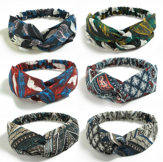 3 x Elastiskt Hårband med Twist Knut - Stilfullt och Bekvämt