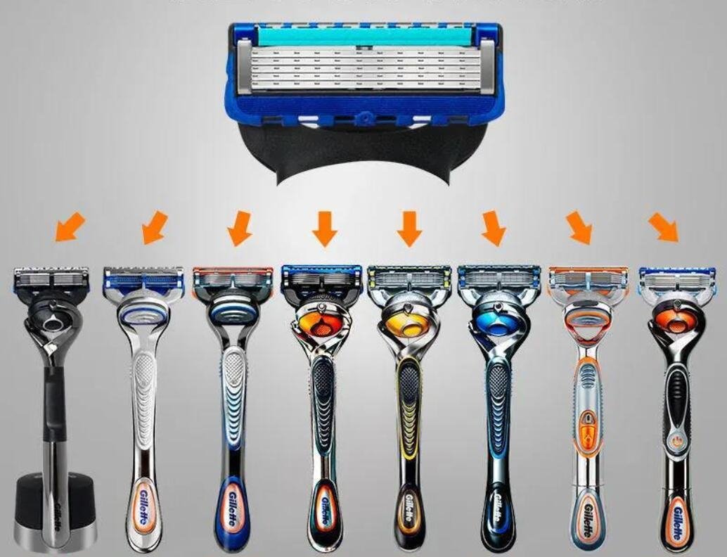 5-lagers Rakblad Refill 4-Pack – Kompatibel Gillette Fusion