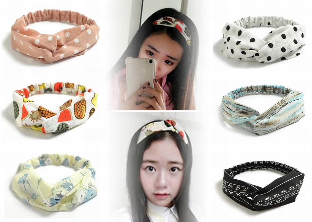 5x Elastiskt Hårband med Twist Knut - Stilfullt och Bekvämt