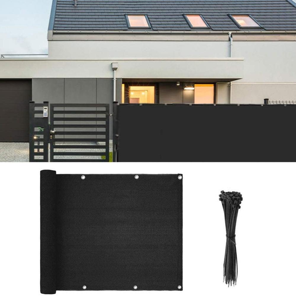 Balkongskydd 90x500 cm – UV-skydd & insynsskydd utomhus