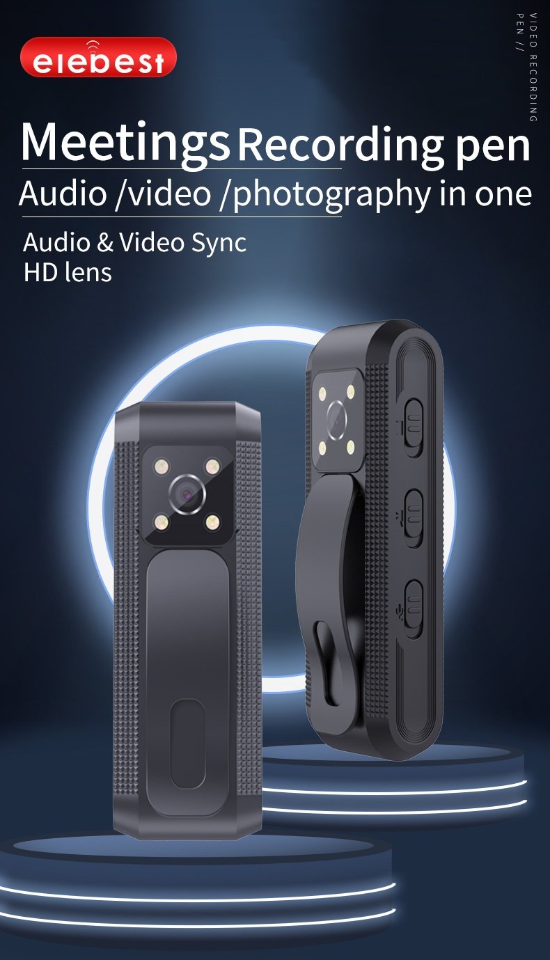 Body Cam Penna med Ljud & Bildinspelning - 32GB Kort Inkl