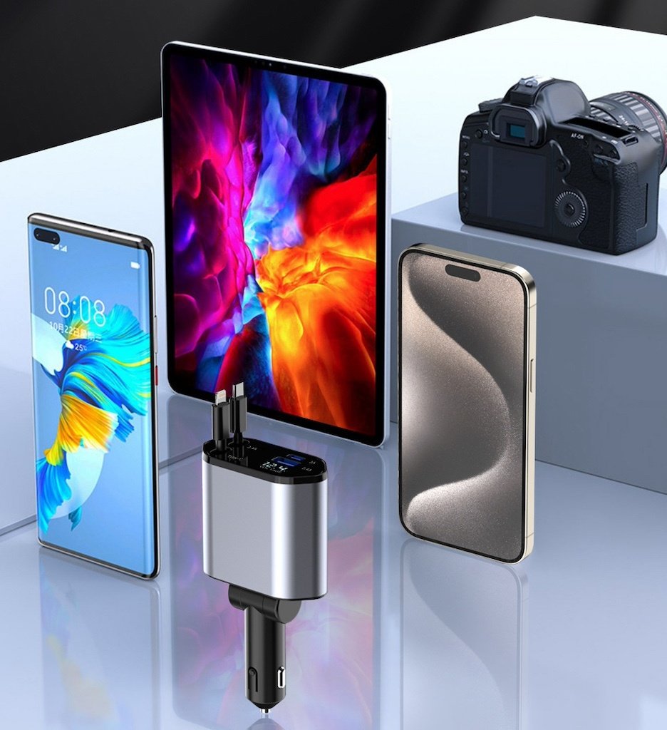 C1 billaddare – USB, Type-C & snabbladdning upp till 120W