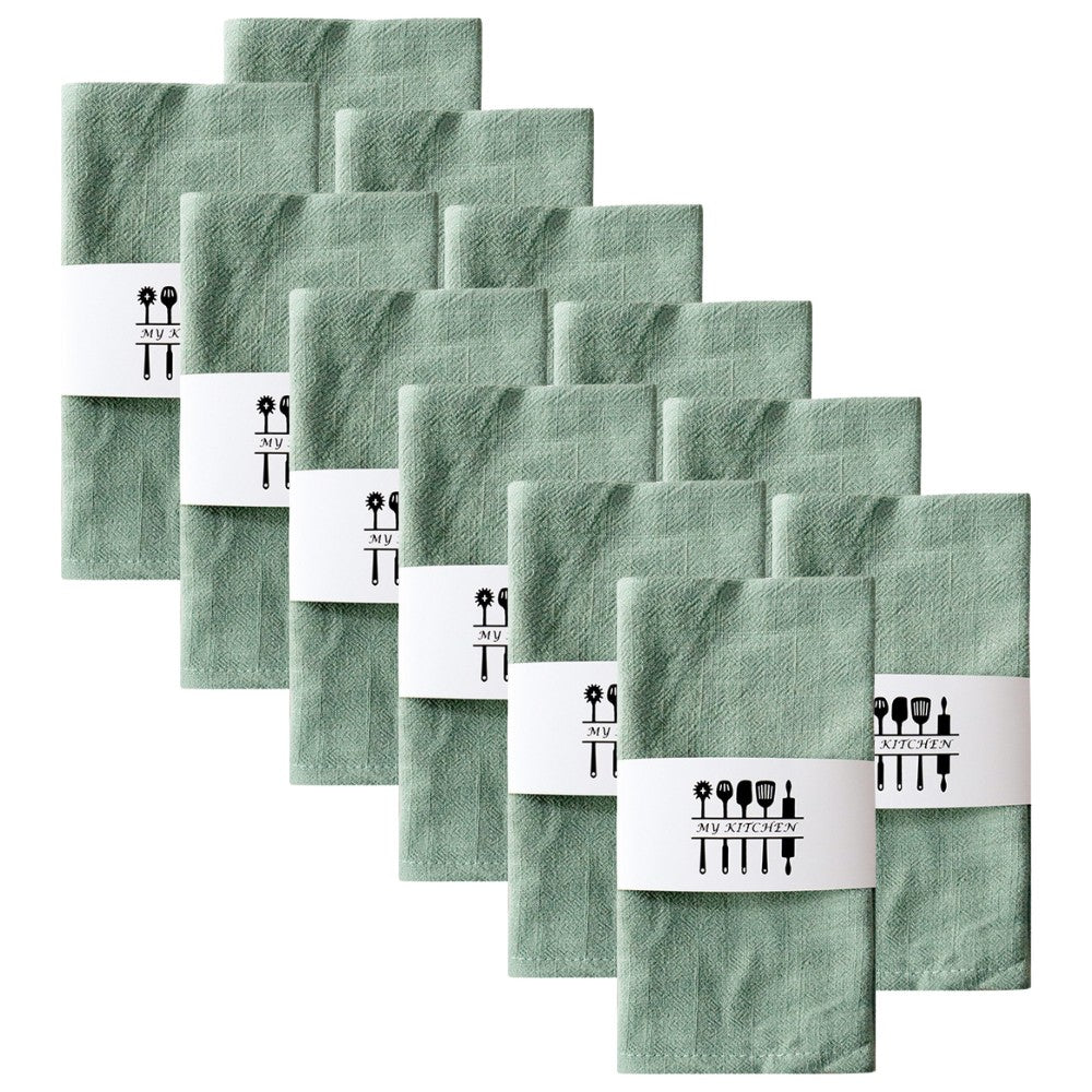 Eleganta Tygservetter i Bomull & Linne - 6/12-pack 40x40cm