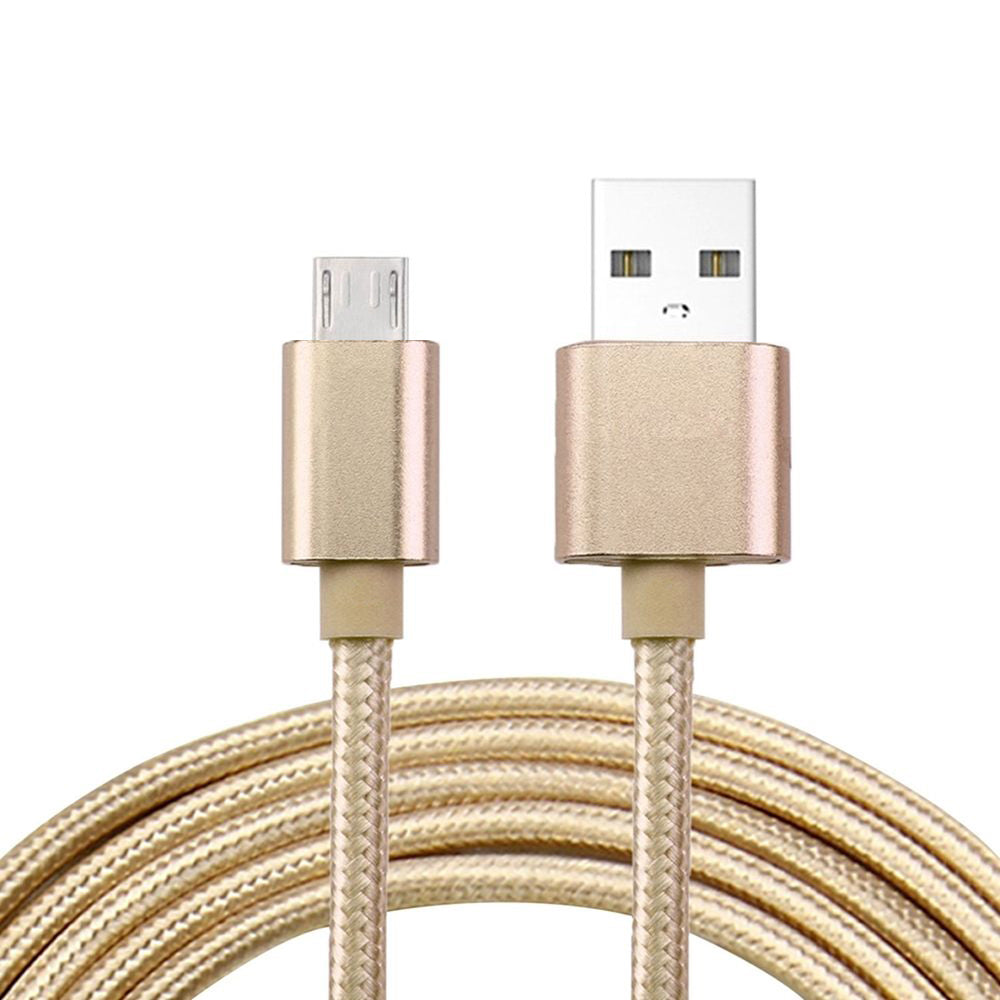 Helfärgad flätad Micro-USB kabel 1.8m