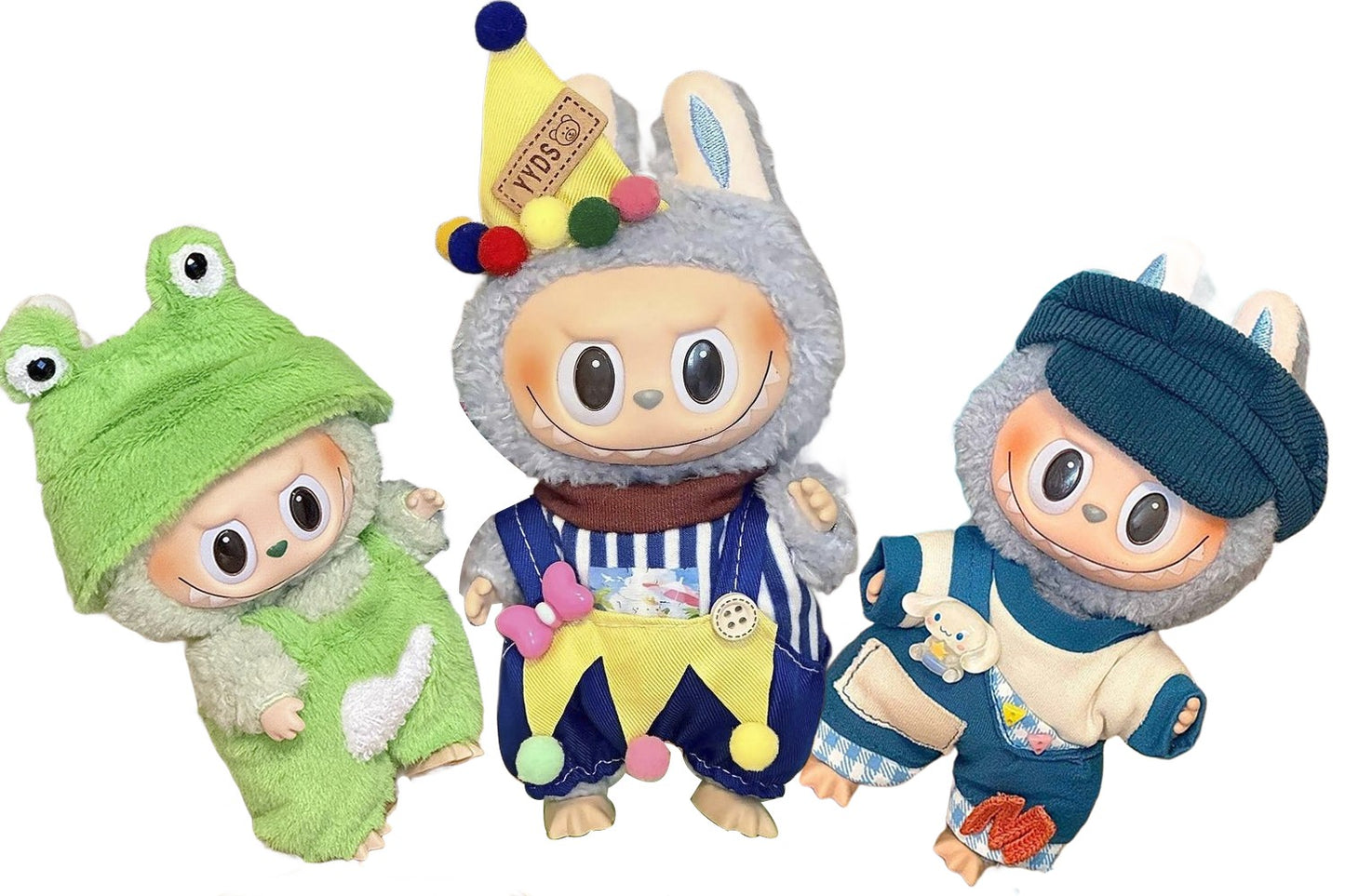 Labubu kläder – Mini outfits för G1–G3 figurer