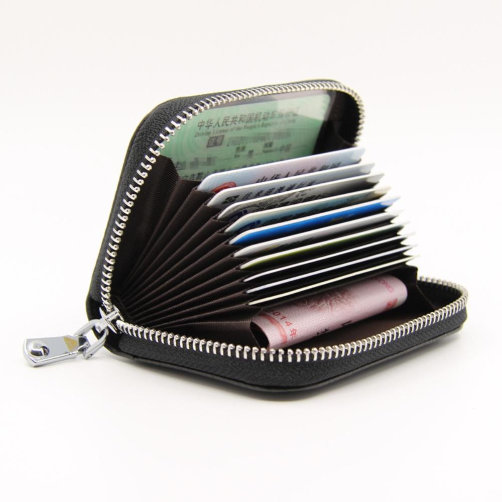 RFID Läder Plånbok - Skydd & Stil i Kompakt Format