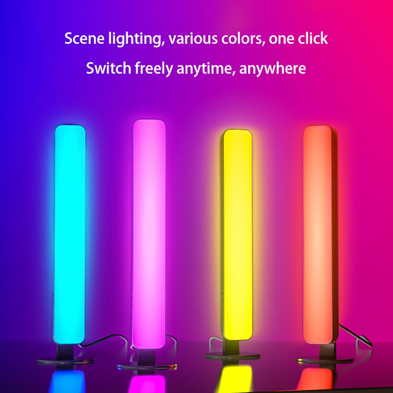 RGB Skrivbordslampa med Musiksynk och Fjärrkontroll