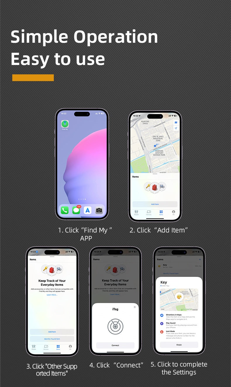 SafeTrak O - Smart tracker för Apple Find My