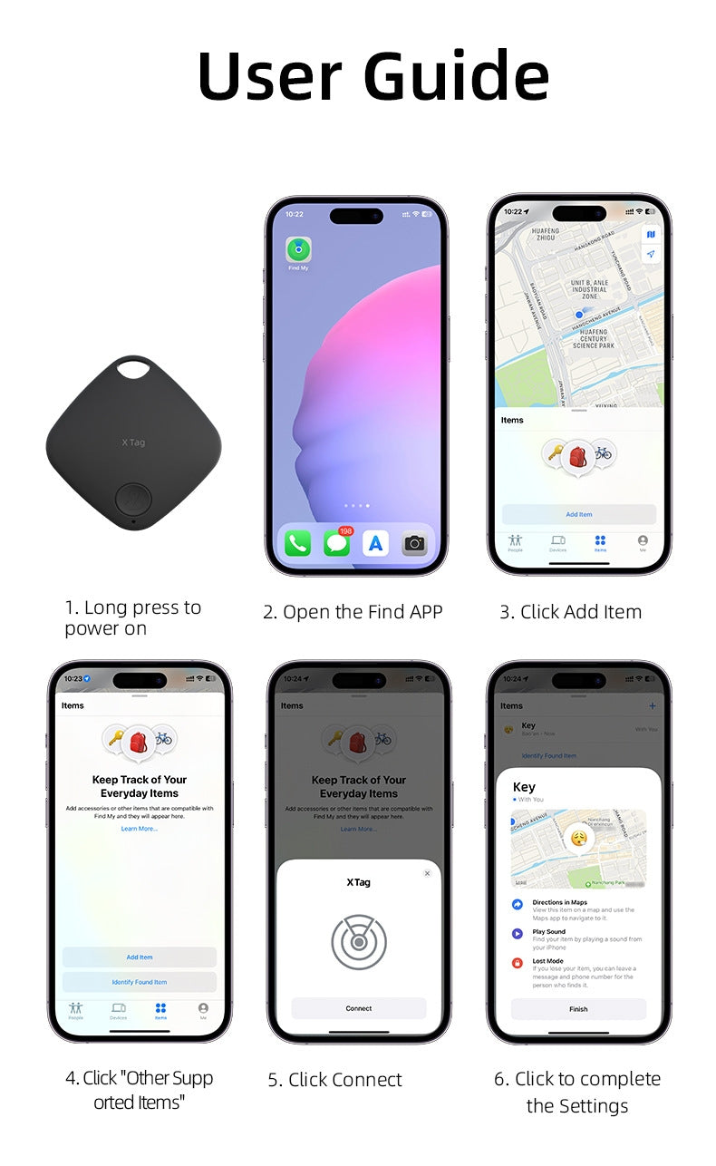 SafeTrak X - Smart tracker för Apple Find My