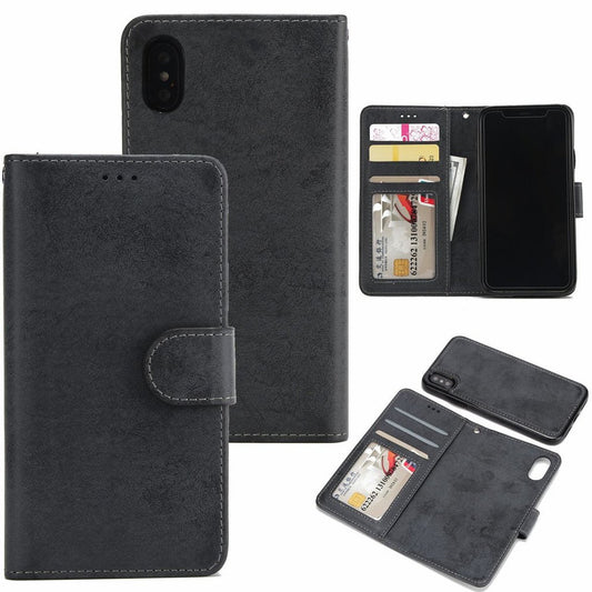 Suede magnetfodral för iPhone XS Max med magnetlås.