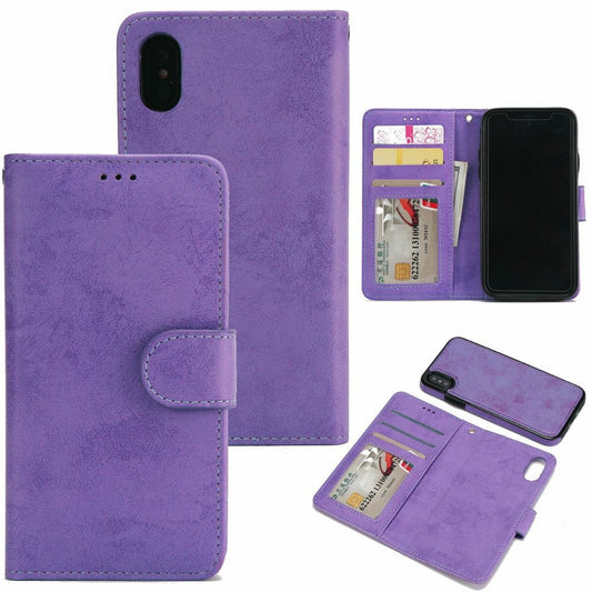 Suede magnetfodral för iPhone XS Max med magnetlås.