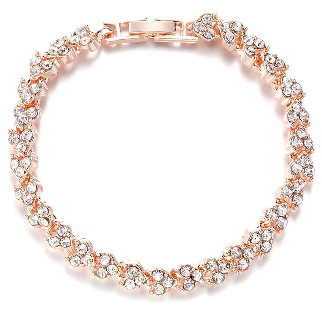 Tennisarmband med zirkonia kristaller