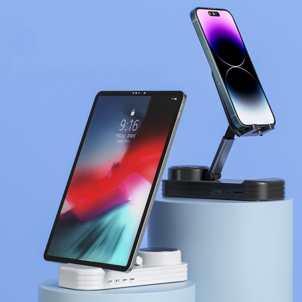 Trådlös Bluetooth-högtalare med Justerbart Mobilstativ – 9H Batteritid