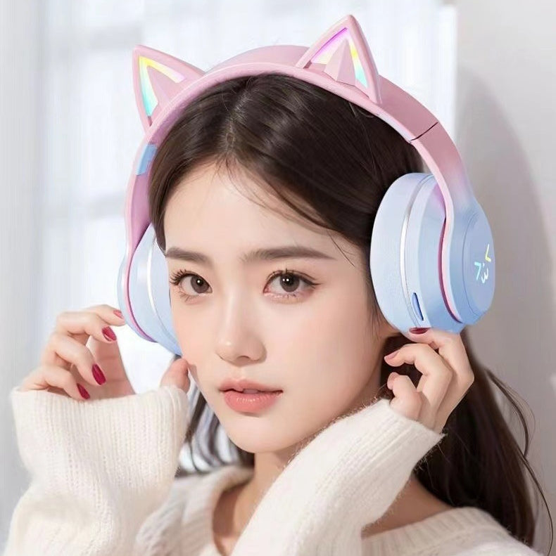 Trådlösa Hörlurar med Kattöron