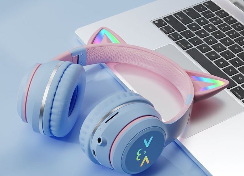 Trådlösa Hörlurar med Kattöron