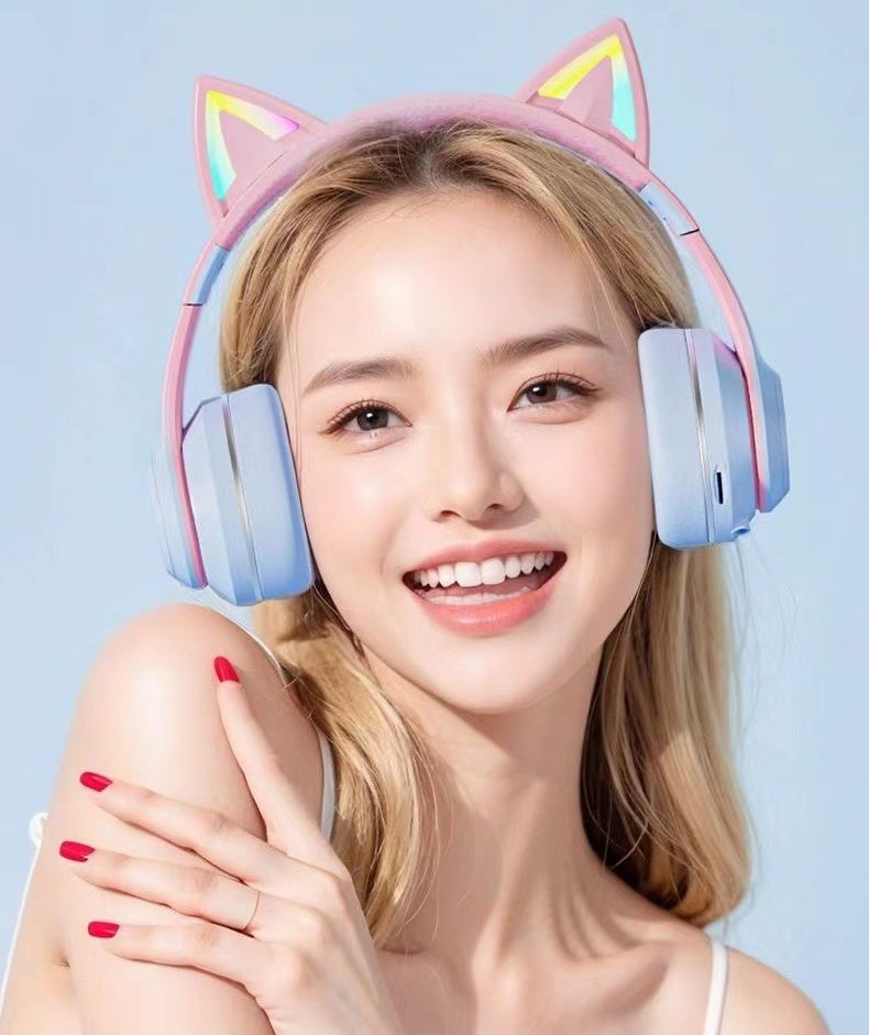 Trådlösa Hörlurar med Kattöron