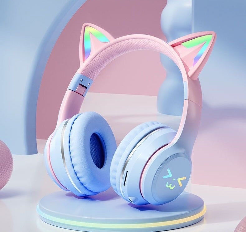 Trådlösa Hörlurar med Kattöron