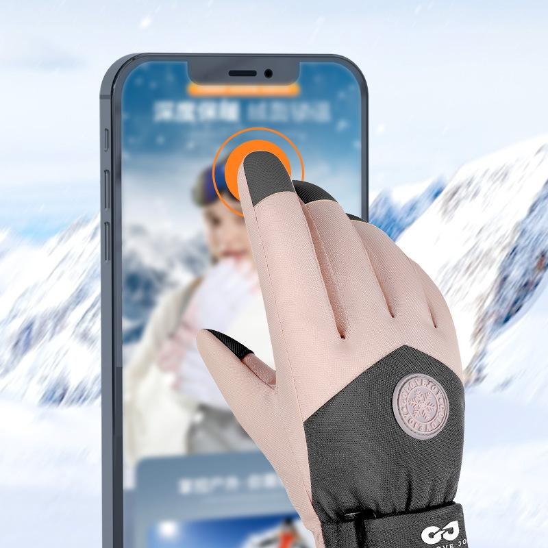 Vattentäta skidhandskar för vinter - Justerbart Armband