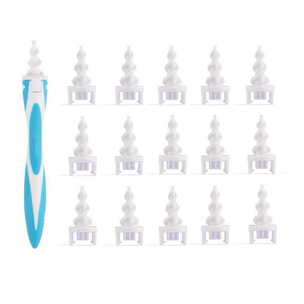 Öronrensare 5-pack med gummispiral och silikonspetsar