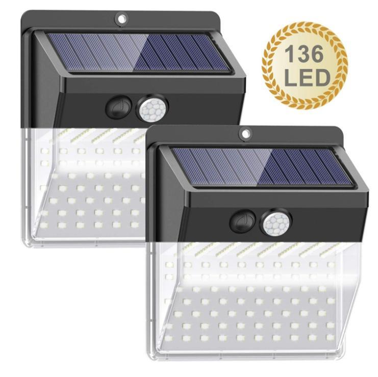 2-pack utomhusbelysning på solenergi