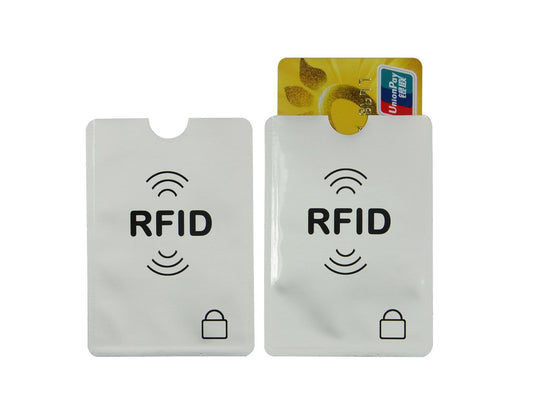 2x RFID-blockerande korthållare