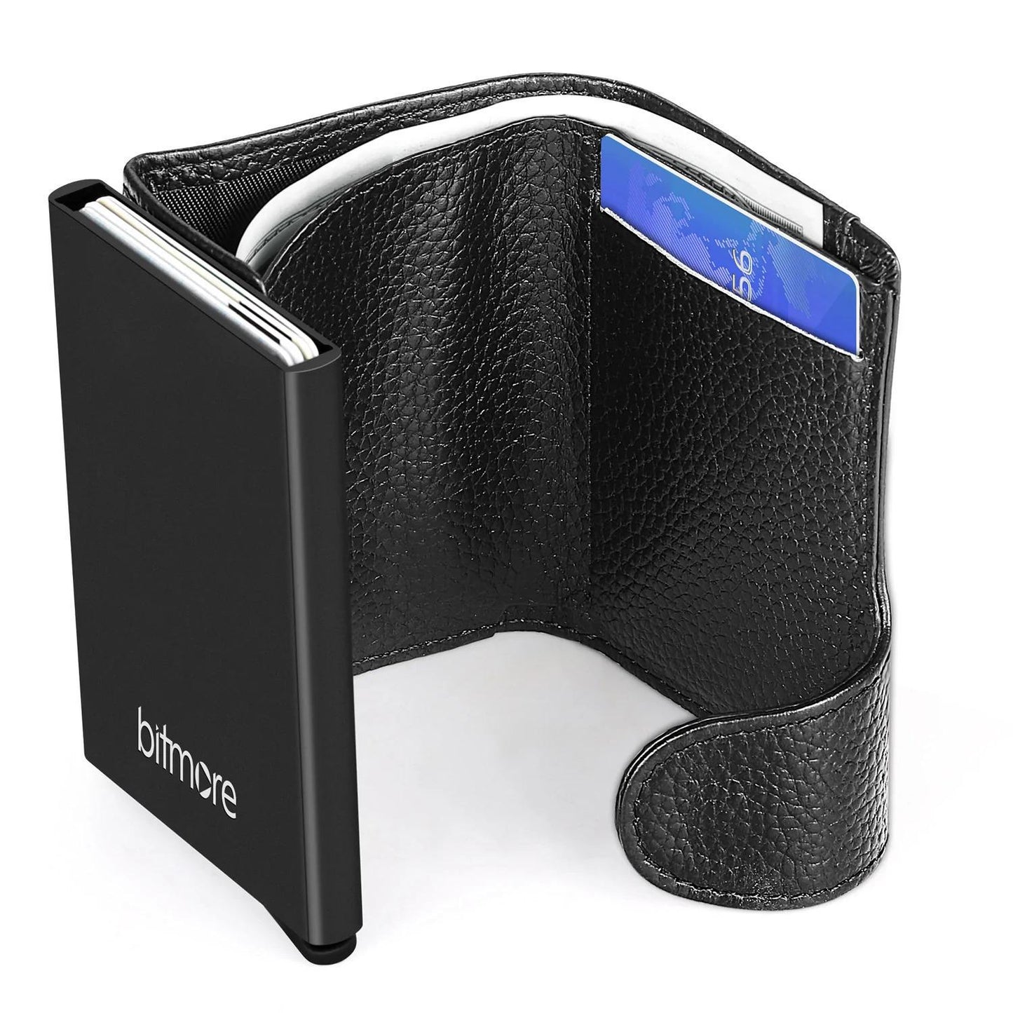 Bitmore rfid blockerande plånbok i 100% äkta läder
