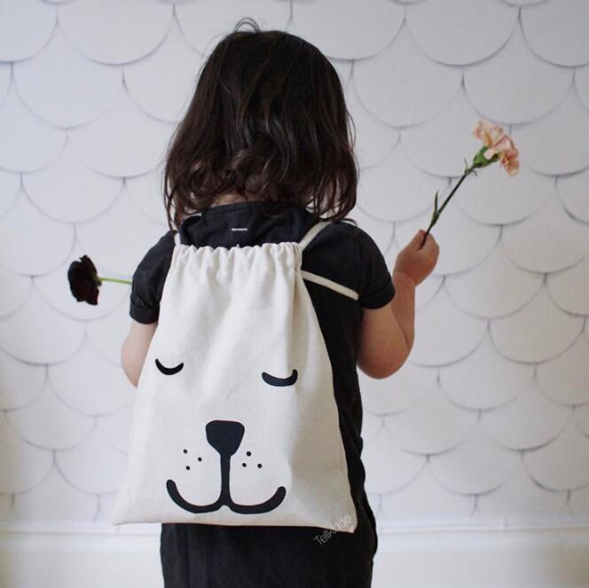 Canvas Tote stängande toppåse (S)