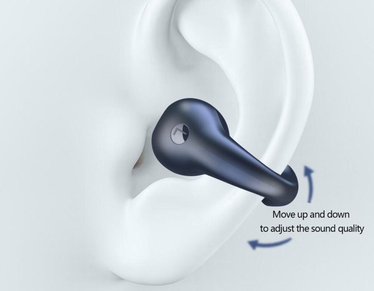 Clip on Bluetooth hörlurar med avancerad ljudteknik 2-pack
