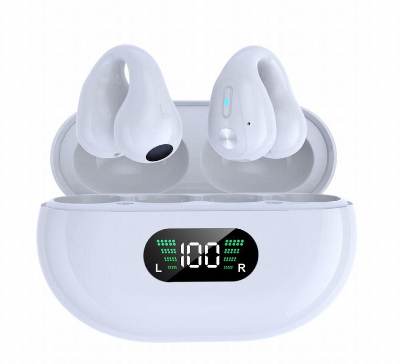 Clip on Bluetooth hörlurar med avancerad ljudteknik 2-pack