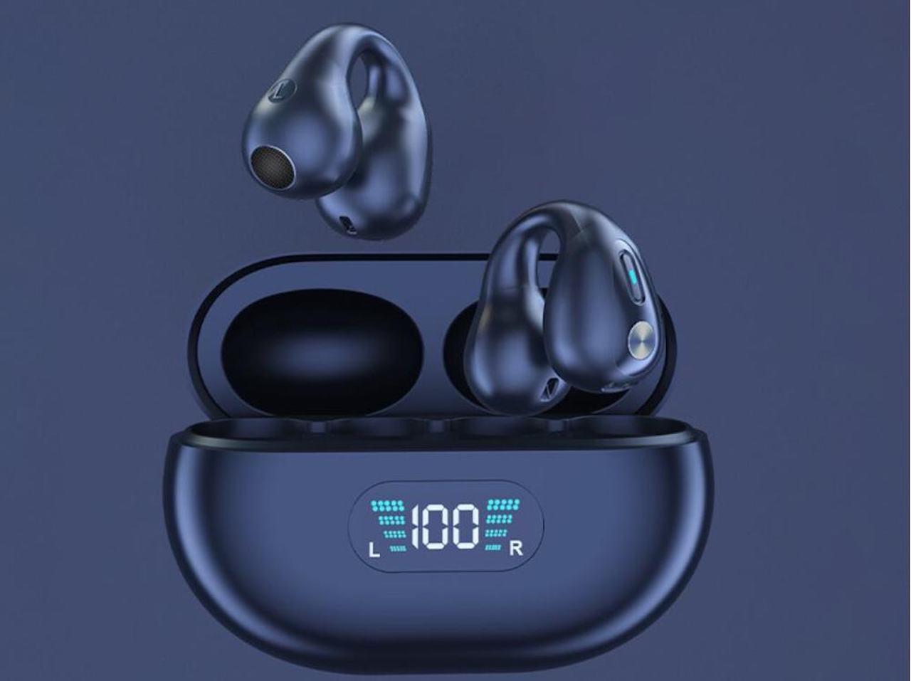Clip on Bluetooth hörlurar med avancerad ljudteknik 2-pack