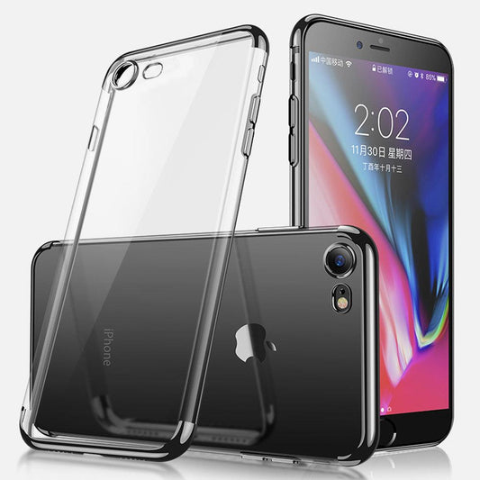 Elektropläterat TPU-skal iPhone 6 / 6s med 2 skärmskydd.