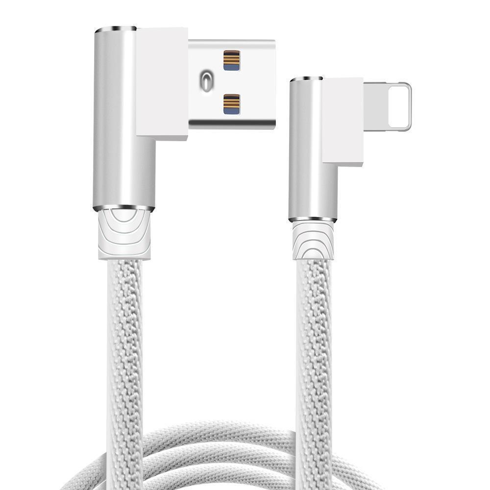 Flätad 2.4A kabel - 3 meter lång Lightning