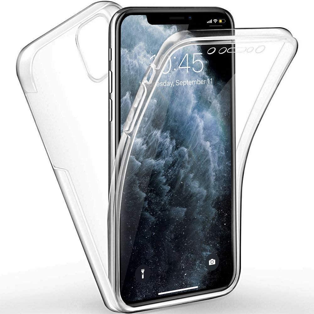 Full cover transparent TPU-skal till iPhone
