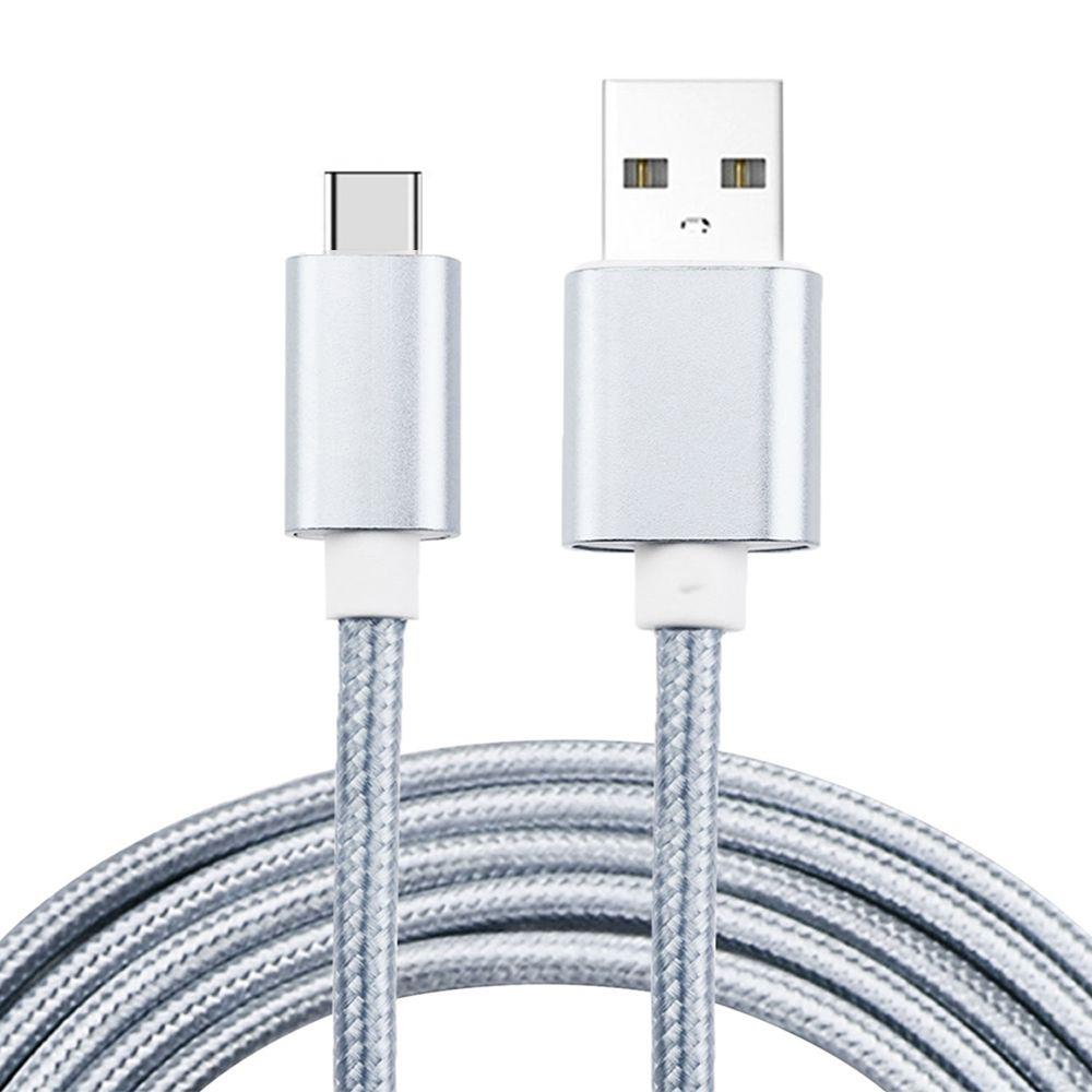 Helfärgad flätad Type-C kabel 1.2m