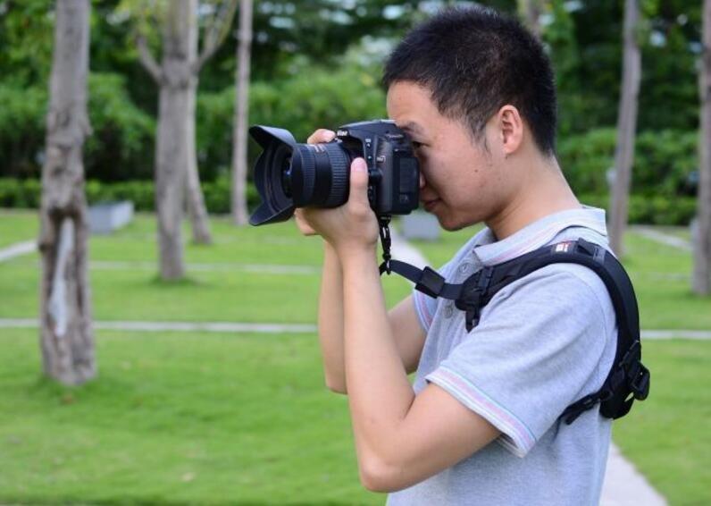 Kamerarem med säkerhetsbindning för bl.a. Canon och Nikon
