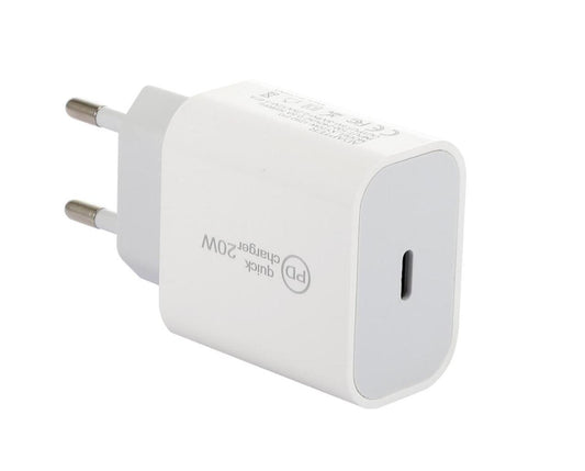 Laddare 20W med USB-kabel eller PD-kabel (Lightning)