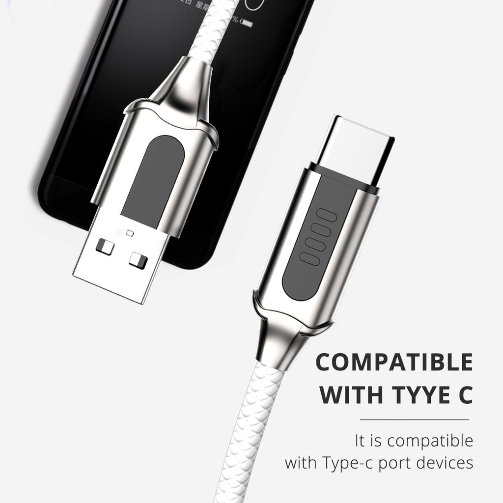 ROCK Laddningskabel med LED-indikator – USB-C