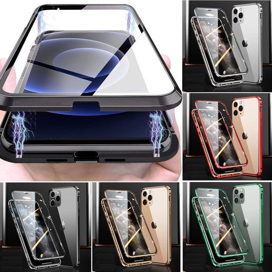 Magnetiskt fodral dubbelsidigt härdat glas for Iphone 12 Mini