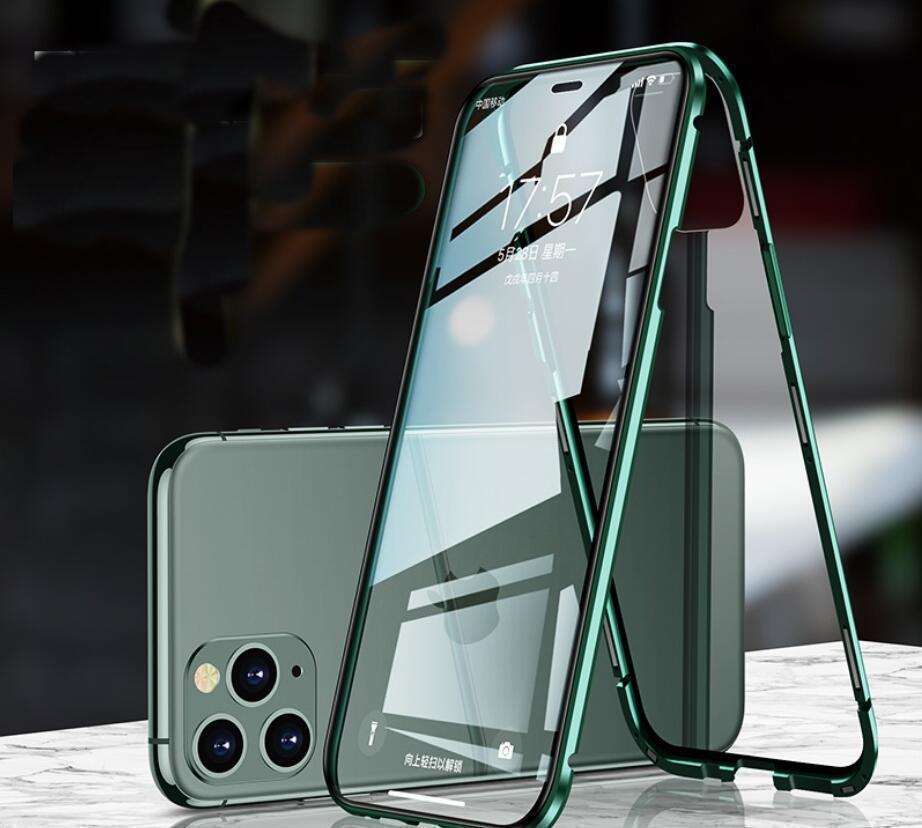 Magnetiskt fodral dubbelsidigt härdat glas for Iphone 12 Pro Max