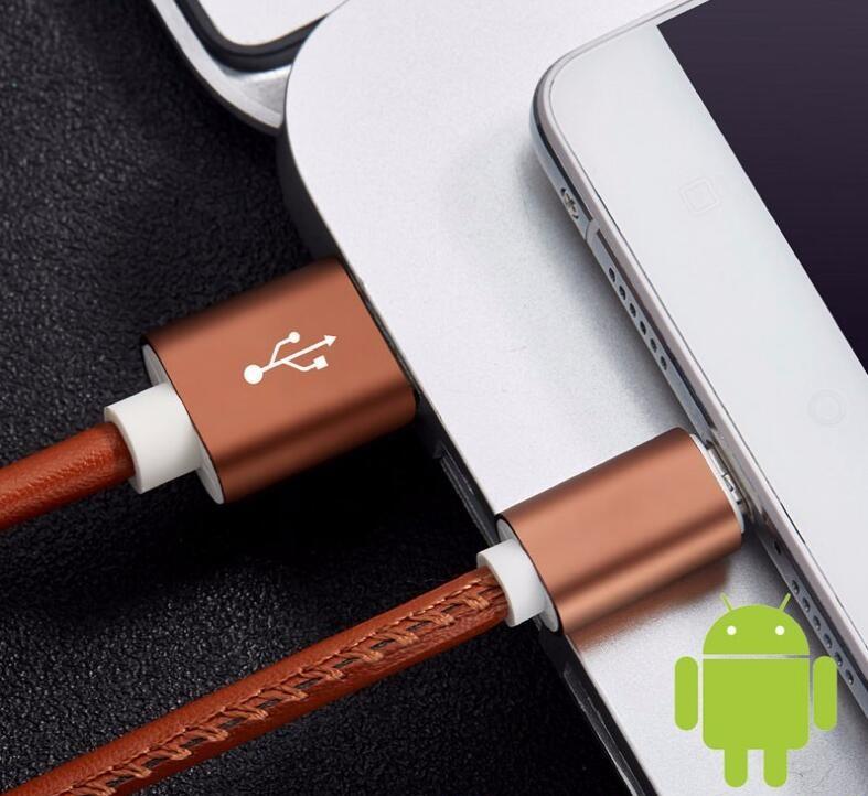 Micro-USB i PU-läder