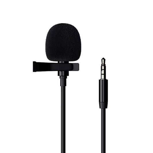Mikrofon - Clip-On - 3,5 mm kontakt Svart