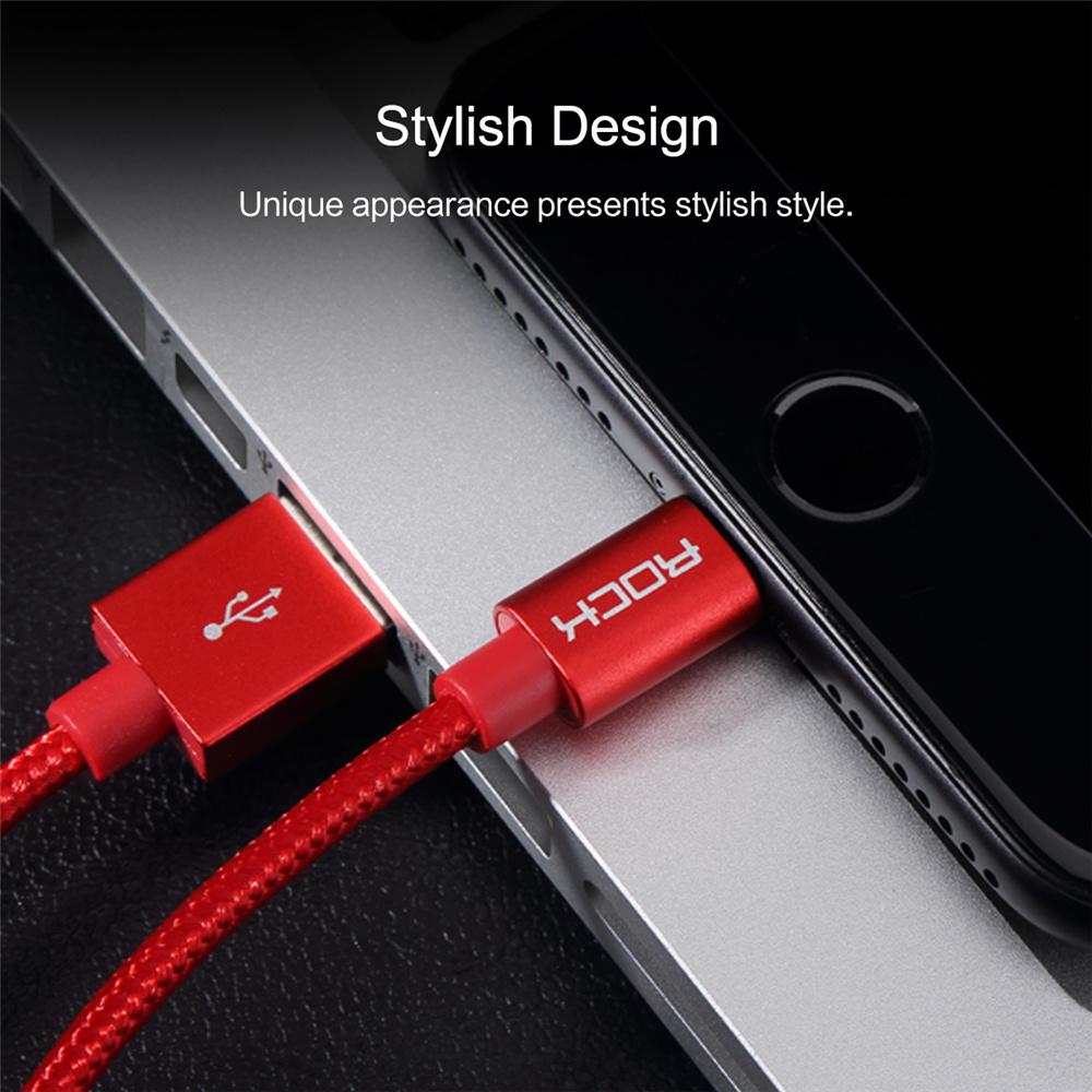 ROCK Charge and Sync Round Lightningkabel II 30cm