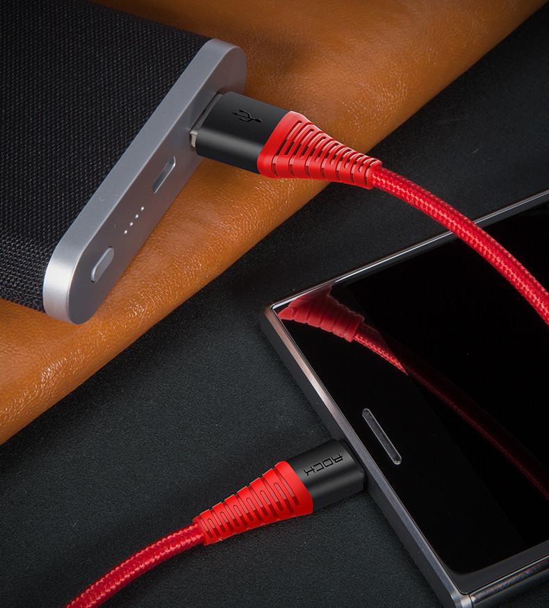 ROCK Hi-Tensile USB-C kabel 1m