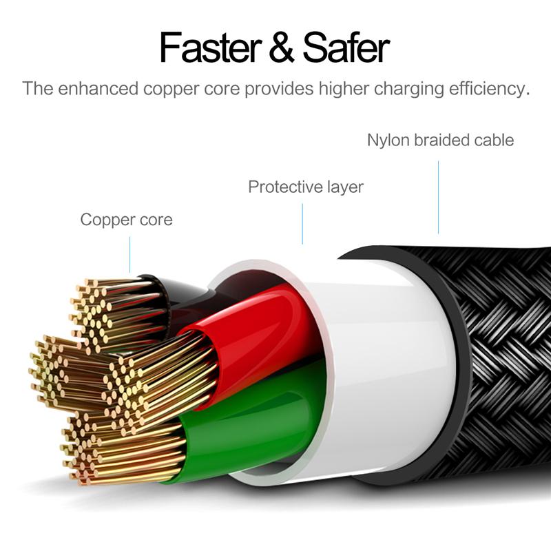 ROCK Metal Charge & Sync Lightning Cable 1,8m