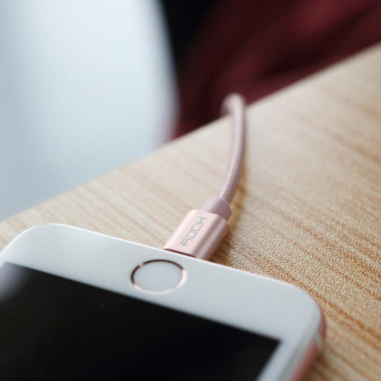 ROCK Metal Charge & Sync Lightning Cable 20cm