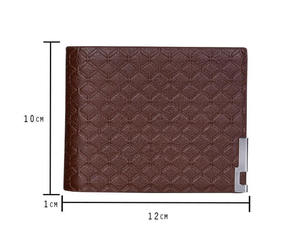 Stilig plånbok med rutat mönster och metalldetalj
